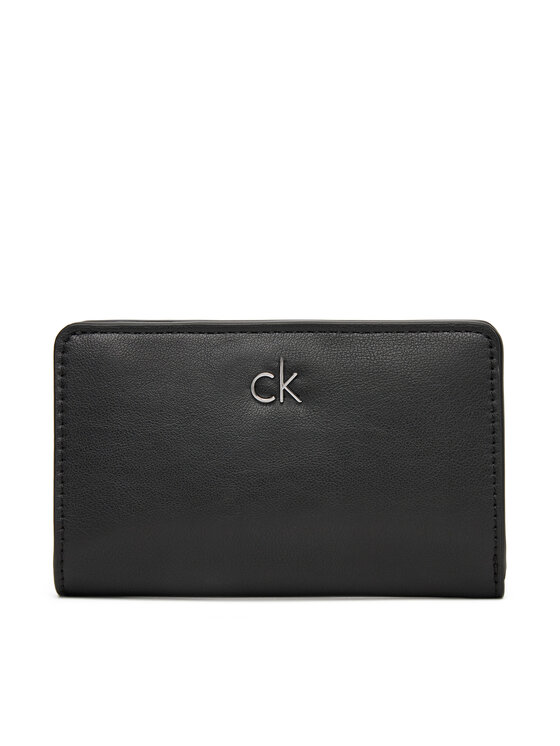 Calvin Klein Голям дамски портфейл Ck Re-Lock Medium Bifold LV04F1033G Черен за Жени цена