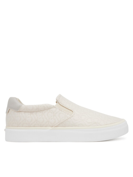 Calvin Klein Гуменки Vulc Slip On - Jacq HW0HW02411 Екрю за Жени цена