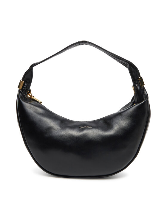 Calvin Klein Дамска чанта Pinched Soft Crescent Sm LV04F3010G Черен за Жени цена