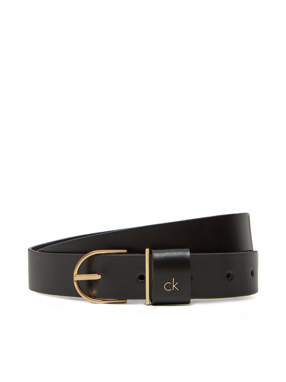 Calvin Klein Дамски колан Ck Metal Loop Round Buckle 25Mm LV04F7039G Черен за Жени цена