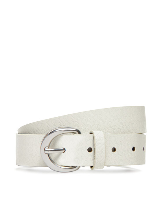 Calvin Klein Дамски колан Classic Buckle Aop 30Mm LV04K7019G Бял за Жени цена