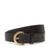 Calvin Klein Дамски колан Classic Buckle Aop 30Mm LV04K7019G Черен за Жени цена