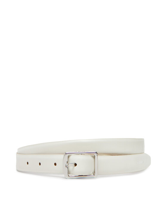 Calvin Klein Дамски колан Classic Square Buckle Belt 20Mm LV04F7036G Бял за Жени цена