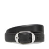 Calvin Klein Дамски колан Forged Pin Belt 25Mm LV04K7014G Черен за Жени цена