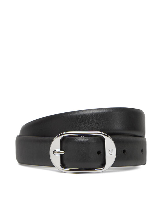 Calvin Klein Дамски колан Forged Pin Belt 25Mm LV04K7014G Черен за Жени цена
