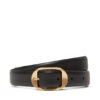 Calvin Klein Дамски колан Forged Pin Belt 25Mm LV04K7014G Черен за Жени цена