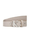 Calvin Klein Дамски колан Monogram Plaque Buckle 25Mm LV04K7017G Бял за Жени цена