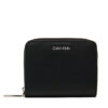 Calvin Klein Дамски портфейл Ck Must Md Zip Around W/Flap LV04F1029G Черен за Жени цена