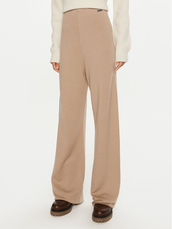 Calvin Klein Долнище анцуг K20K207680 Бежов Relaxed Fit за Жени цена