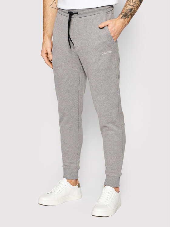 Calvin Klein Долнище анцуг Small Logo K10K107954 Сив Regular Fit за Мъже цена