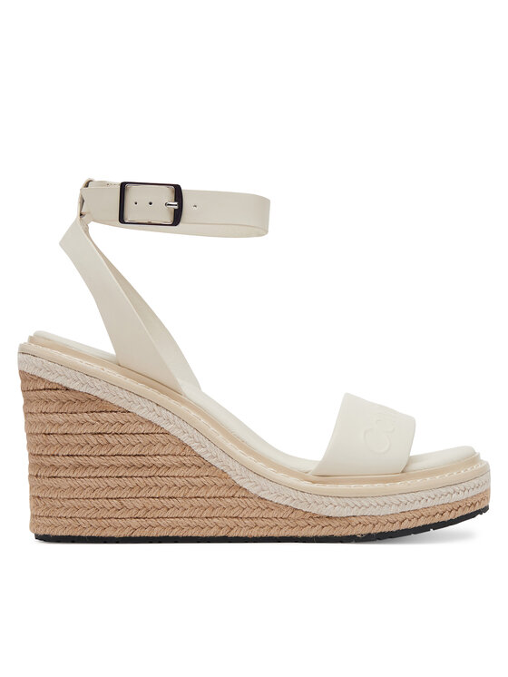 Calvin Klein Еспадрили Wedge Sandal 70 - He HW0HW02376 Бял за Жени цена