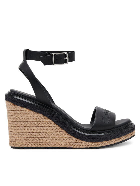 Calvin Klein Еспадрили Wedge Sandal 70 - He HW0HW02376 Черен за Жени цена