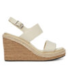 Calvin Klein Еспадрили Wedge Sandal 70 - Jacq HW0HW02386 Бял цвят на ниска цена