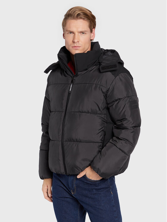 Calvin Klein Зимно яке Mix Media Quilt K10K110329 Черен Regular Fit за Мъже цена