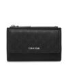 Calvin Klein Калъф за кредитни карти Ck Must Aop Cc Holder W Zip LV04F1036G Черен за Жени цена