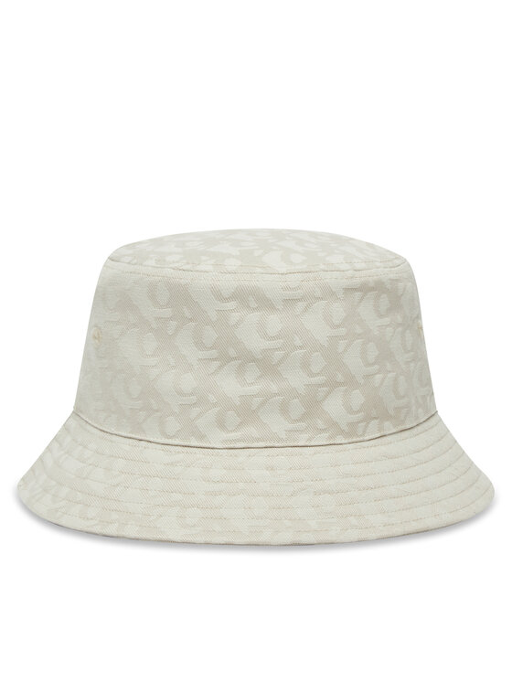 Calvin Klein Капела Logo Jacquard Bucket Hat LV04K5059G Бежов за Жени цена