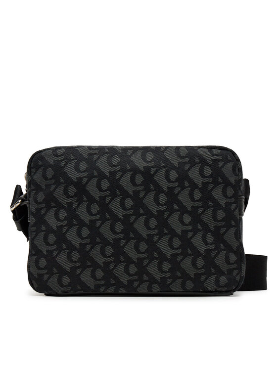 Calvin Klein Мъжка чантичка Unstructured Monogram Camera Bag LV04G3179G Черен за Мъже цена