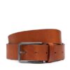Calvin Klein Мъжки колан Warmth Oiled Grain 35Mm K50K509654 Кафяв за Мъже цена
