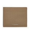 Calvin Klein Мъжки портфейл Ck Leather Billfold W Zip Coin LV04D1028G Бежов за Мъже цена