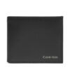 Calvin Klein Мъжки портфейл Ck Smooth Trifold W/ Coin LV04D1103G Черен за Мъже цена
