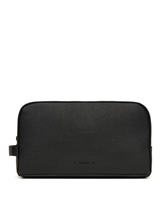 Calvin Klein Несесер Micropebble Washbag/Dopp Kit LV04D1036G Черен за Мъже цена