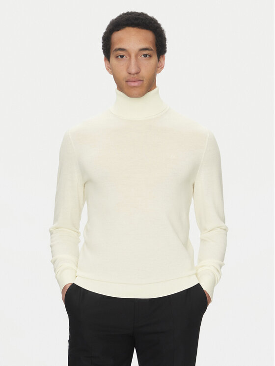 Calvin Klein Поло Superior K10K110420 Екрю Slim Fit за Мъже цена