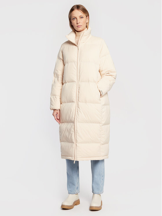 Calvin Klein Пухено яке Seamless Lofty K20K204691 Екрю Regular Fit за Жени цена