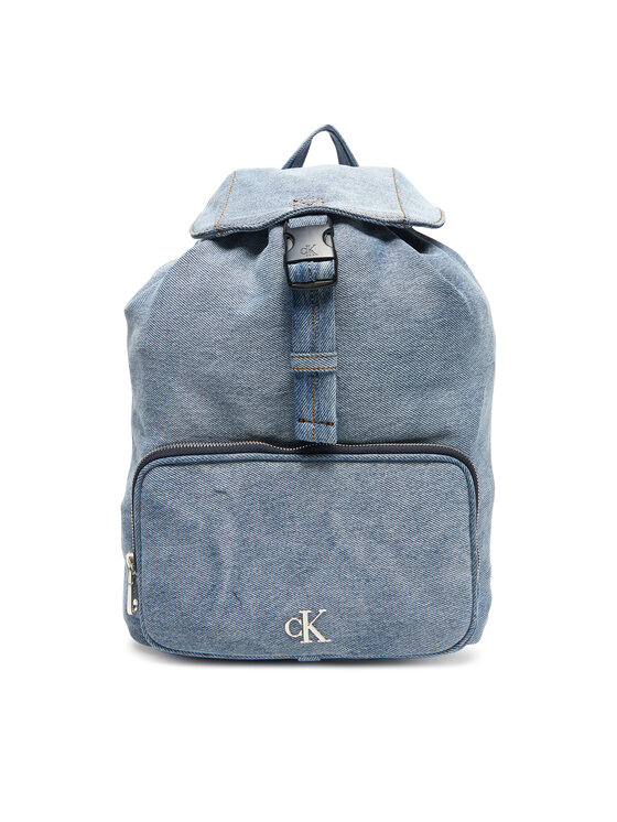 Calvin Klein Раница Denim Luna Mini Flap Backpack LV04F3216G Светлосиньо за Жени цена