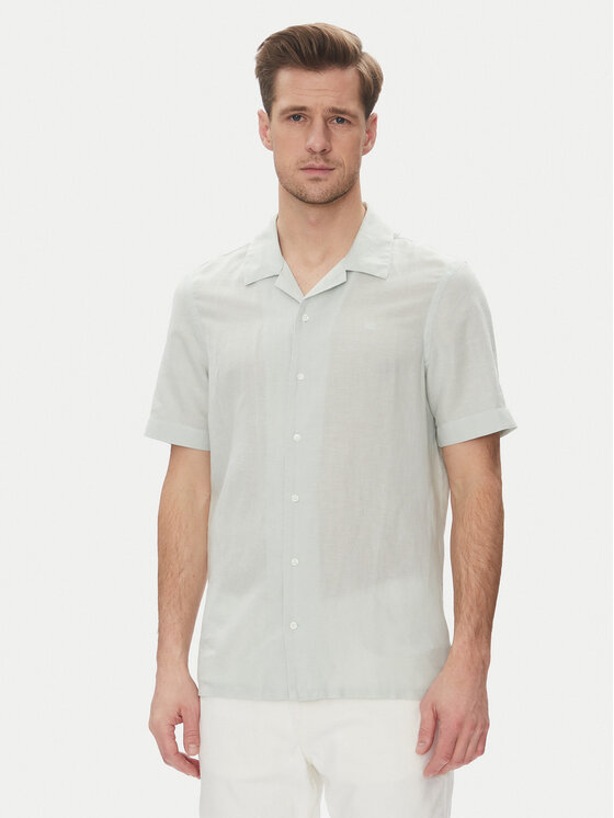 Calvin Klein Риза K10K114197 Сив Regular Fit за Мъже цена