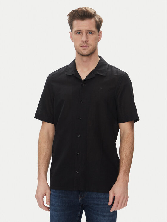 Calvin Klein Риза K10K114197 Черен Regular Fit за Мъже цена
