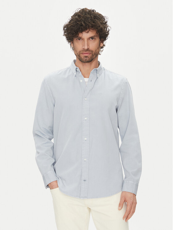 Calvin Klein Риза K10K114200 Светлосиньо Comfort Fit за Мъже цена