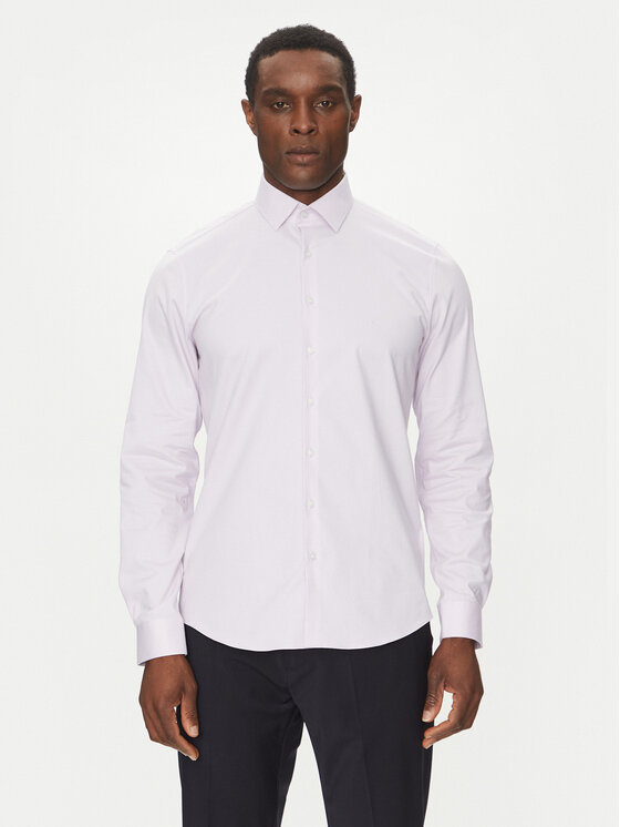 Calvin Klein Риза K10K114298 Виолетов Slim Fit за Мъже цена