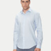 Calvin Klein Риза LV019EU017 Светлосиньо Slim Fit за Мъже цена
