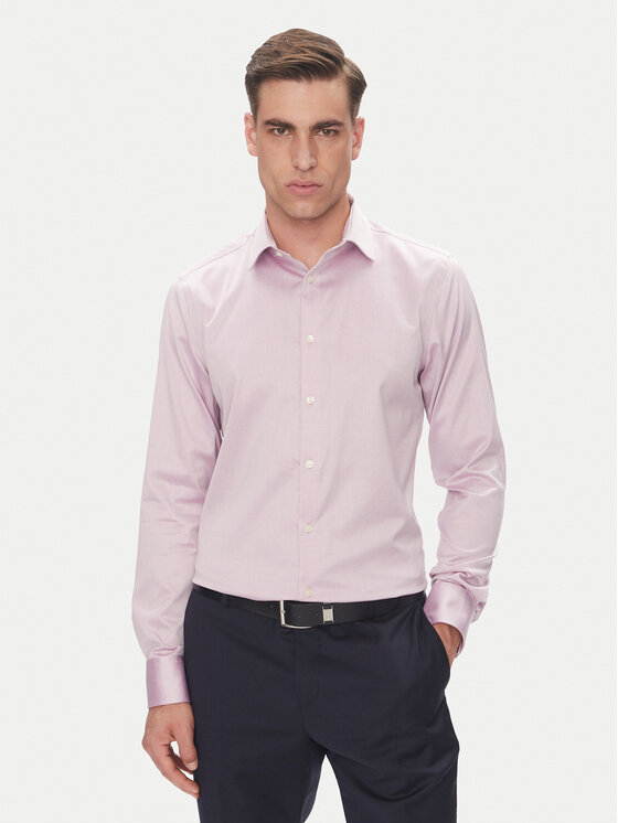 Calvin Klein Риза LV019EU035 Розов Slim Fit за Мъже цена