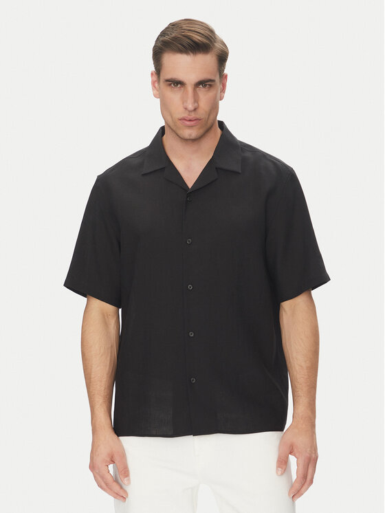 Calvin Klein Риза LV04LC127G Черен Regular Fit за Мъже цена