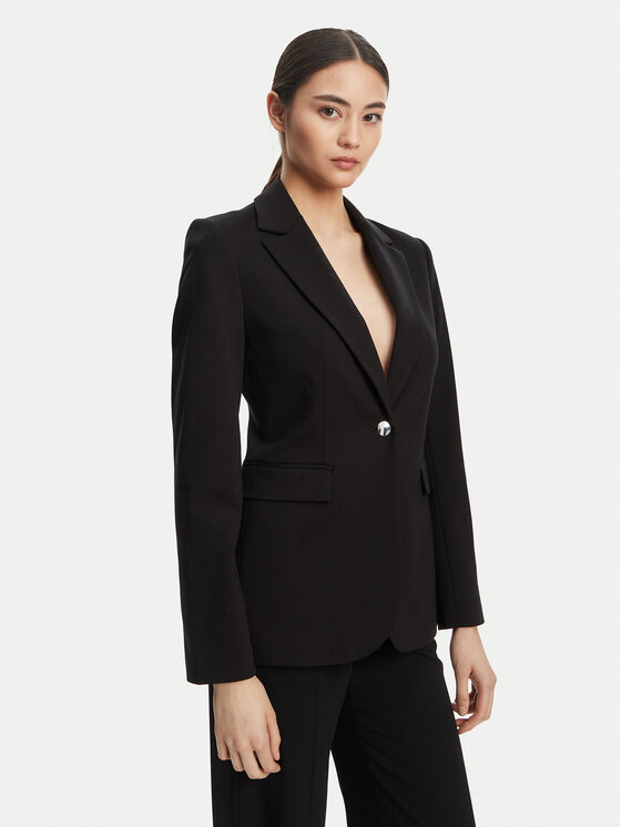 Calvin Klein Сако LV044B491G Черен Slim Fit за Жени цена