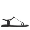 Calvin Klein Сандали Flat Sandal Squared Buckle Lth HW0HW02556 Черен за Жени цена