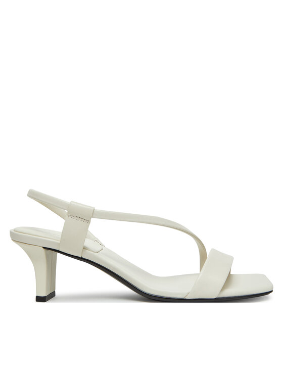 Calvin Klein Сандали Heel Sandal 50 Squared Lth HW0HW02534 Бял за Жени цена