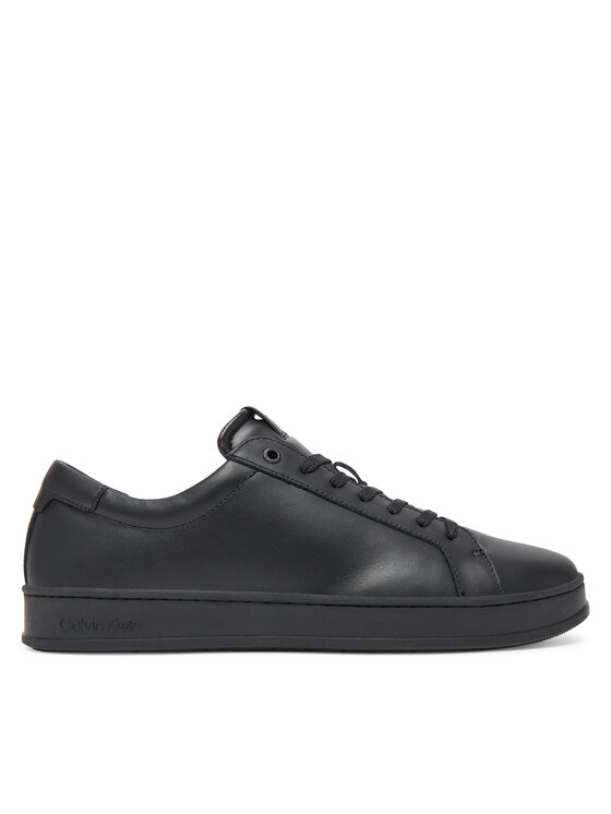 Calvin Klein Сникърси Low Top Lace Up Lth HM0HM01971 Черен за Мъже цена