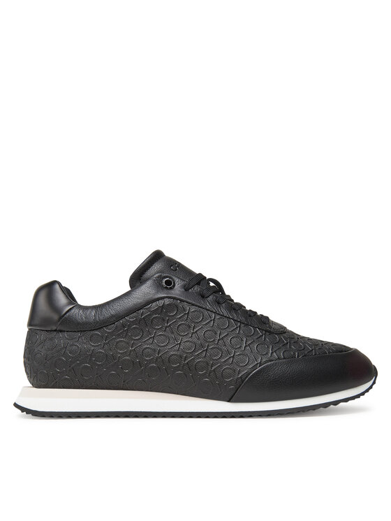 Calvin Klein Сникърси Runner Lace Up Mono Pu HW0HW02574 Черен за Жени цена