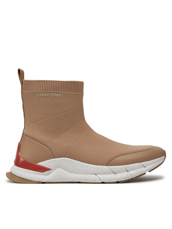 Calvin Klein Сникърси Sockboot Runner HM0HM01241 Бежов за Мъже цена