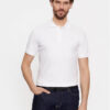 Calvin Klein Тениска с яка и копчета Smooth Cotton Slim Polo K10K111657 Бял Regular Fit за Мъже цена