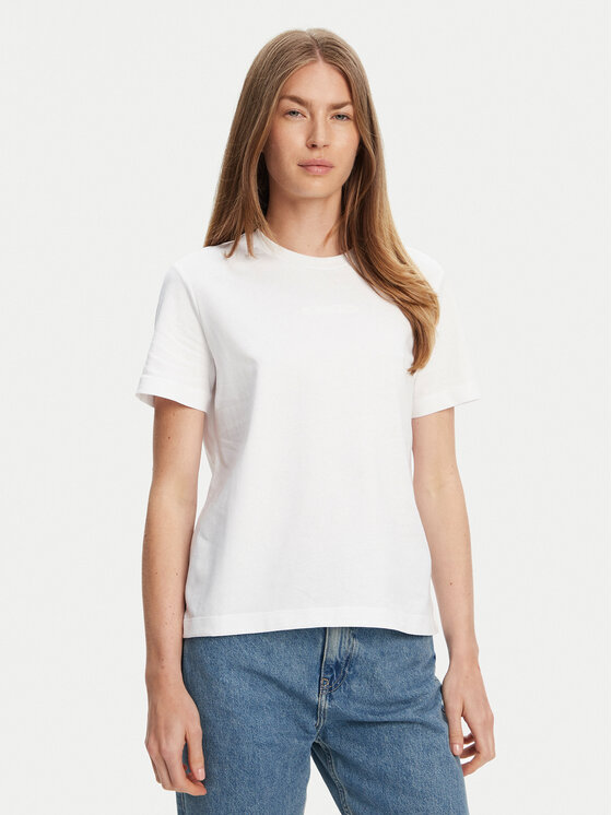 Calvin Klein Тишърт LV044C905G Бял Regular Fit за Жени цена