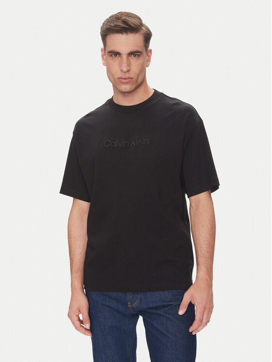Calvin Klein Тишърт LV04LC206G Черен Relaxed Fit за Мъже цена