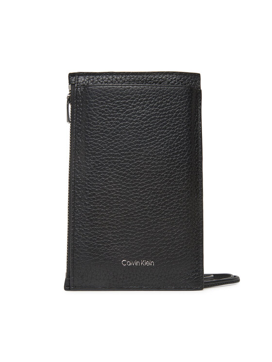 Calvin Klein Чантичка за телефон Foil Emboss Phone Crossbody LV04D1037G Черен за Жени цена