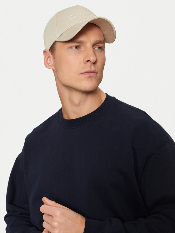 Calvin Klein Шапка с козирка K50K511987 Екрю за Мъже цена
