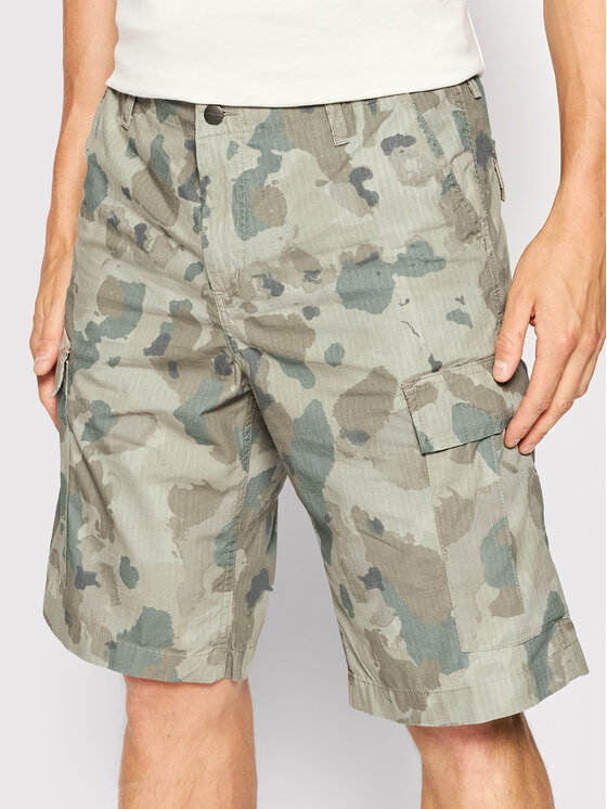 Carhartt WIP Шорти от плат Cargo I015999 Зелен Regular Fit за Мъже цена