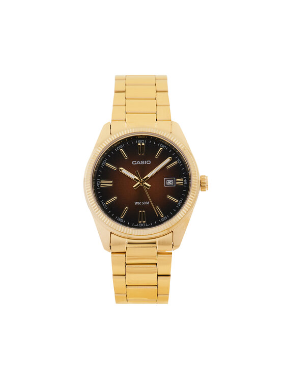 Casio Часовник MTP-1302PGC-5AVEF Кафяв за Мъже цена