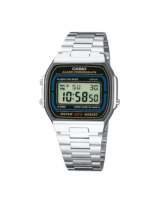 Casio Часовник Vintage A164WA-1VES Сребрист за Унисекс цена