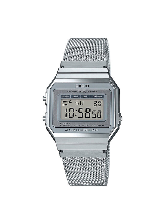 Casio Часовник Vintage A700WEM-7AEF Сребрист за Жени цена